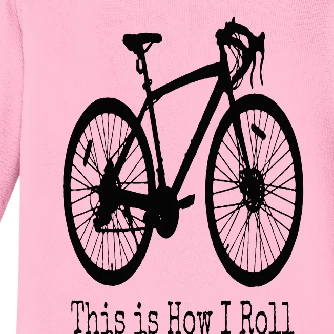 Cycling Road Bike Bicycle Funny Cyclist Baby Long Sleeve Bodysuit