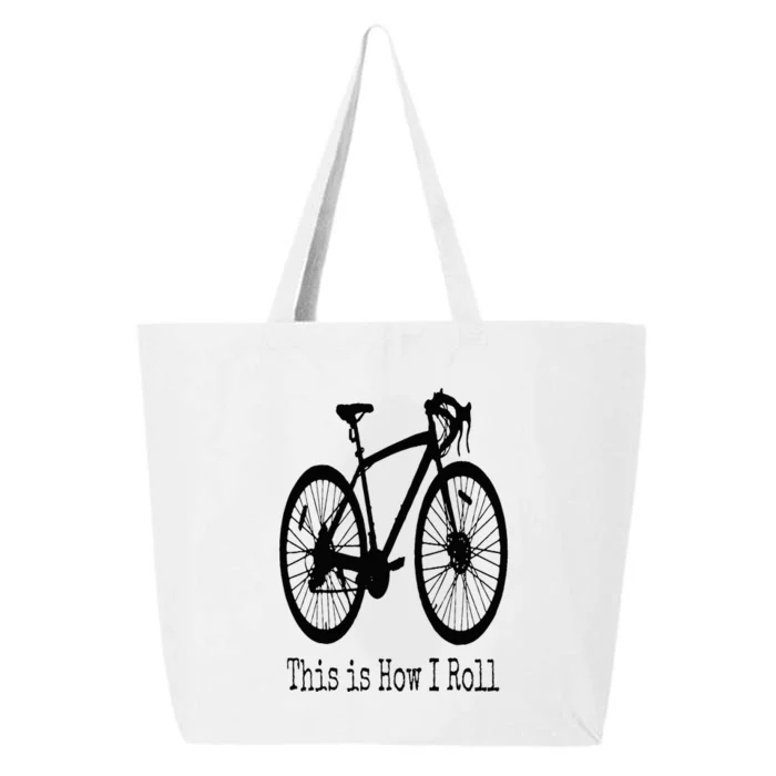 Cycling Road Bike Bicycle Funny Cyclist 25L Jumbo Tote