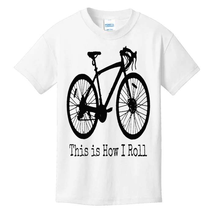 Cycling Road Bike Bicycle Funny Cyclist Kids T-Shirt