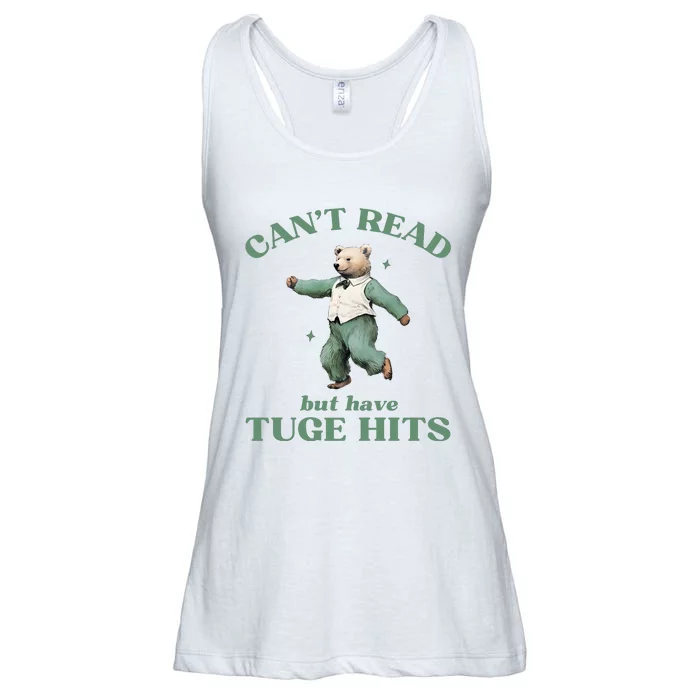 CanT Read But Have Tuge Hits Ladies Essential Flowy Tank