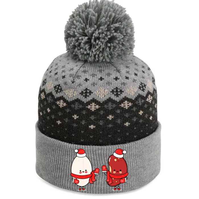 Cute Red Beans And Rice The Baniff Cuffed Pom Beanie