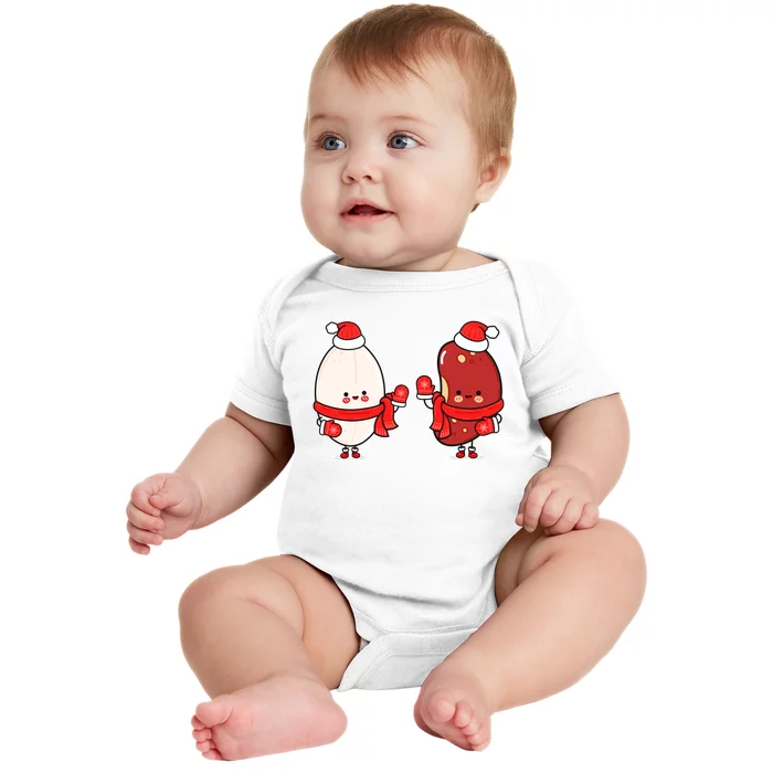 Cute Red Beans And Rice Baby Bodysuit