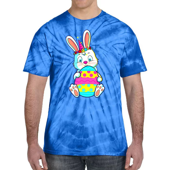 Cute Rabbit Bunny Unicorn Easter Egg Easter Day Cool Gift Tie-Dye T-Shirt