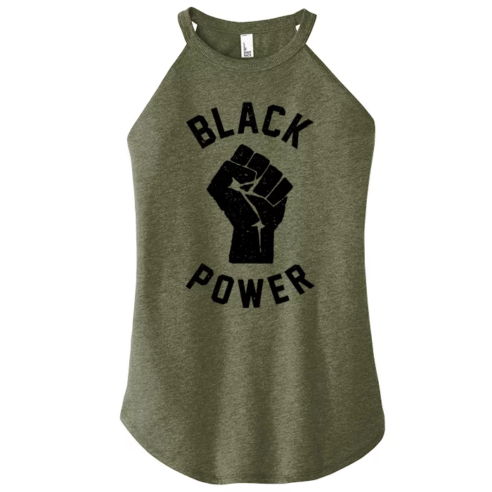 Civil Rights Black Power Fist Women’s Perfect Tri Rocker Tank