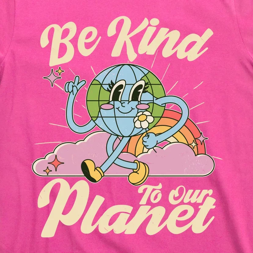 Cute Retro Be Kind To Our Planet Celebrate Earth Day T-Shirt