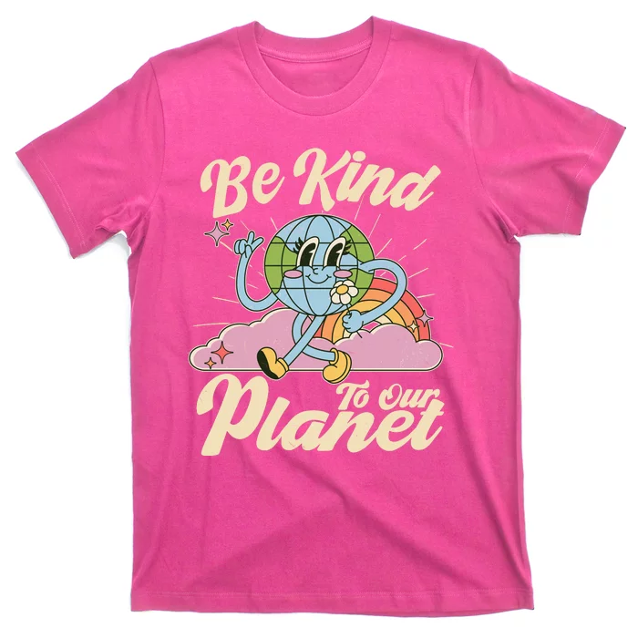 Cute Retro Be Kind To Our Planet Celebrate Earth Day T-Shirt