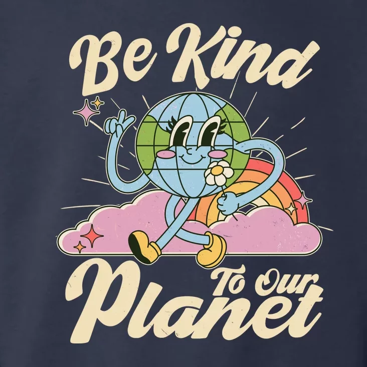 Cute Retro Be Kind To Our Planet Celebrate Earth Day Toddler Hoodie