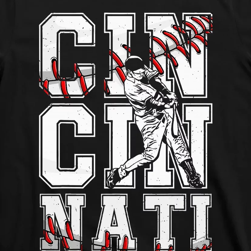 Cincinnati Retro Baseball Lover Met At Game Day T-Shirt