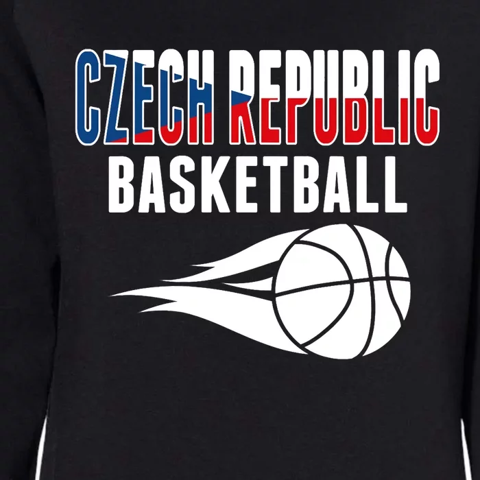 Czech Republic Basketball Lovers Jersey Czech Sport Fans Womens California Wash Sweatshirt