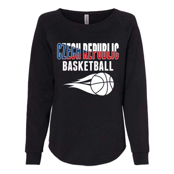 Czech Republic Basketball Lovers Jersey Czech Sport Fans Womens California Wash Sweatshirt