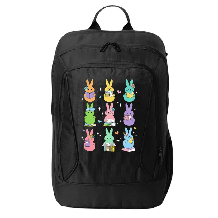 Cute Reading Bunny Bookworm Reader Teacher Rabbit Book Lover City Backpack