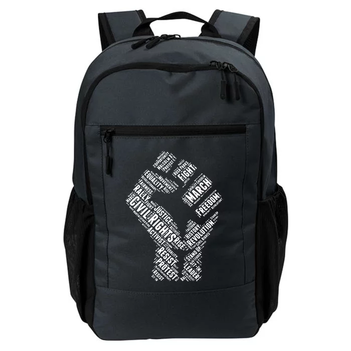 Civil Rights Black Power Fist March For Justice Daily Commute Backpack