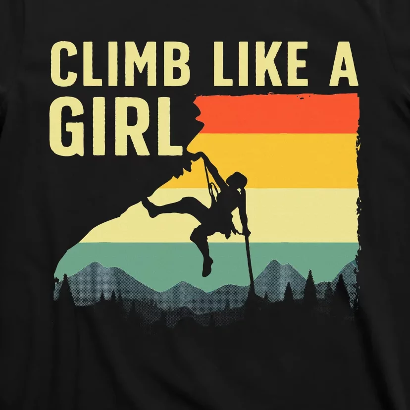 Cool Rock Climbing Mountain Rock Climbers T-Shirt