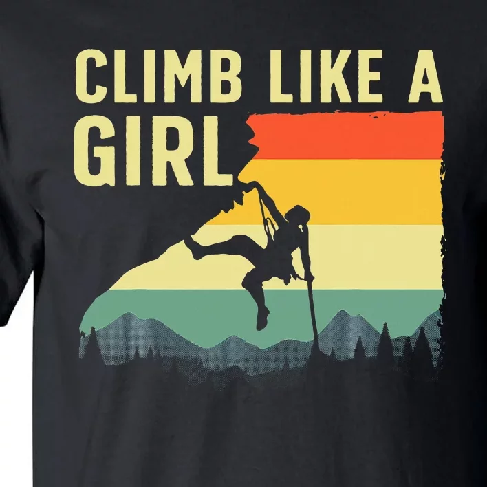 Cool Rock Climbing Mountain Rock Climbers Tall T-Shirt