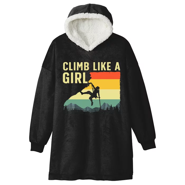 Cool Rock Climbing Mountain Rock Climbers Hooded Wearable Blanket