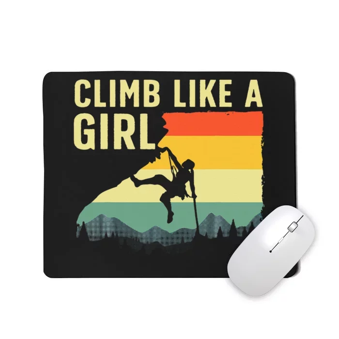 Cool Rock Climbing Mountain Rock Climbers Mousepad