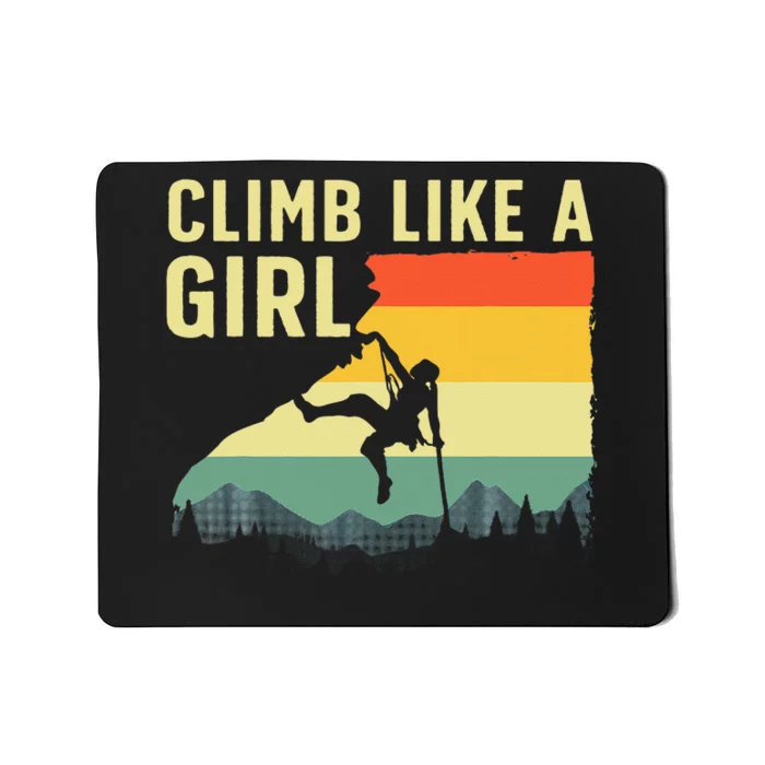 Cool Rock Climbing Mountain Rock Climbers Mousepad