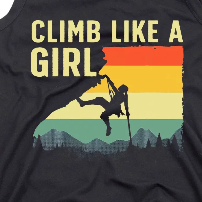 Cool Rock Climbing Mountain Rock Climbers Tank Top