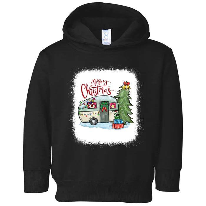 Camping RV Christmas Happy Xmas Party Camping Gift Toddler Hoodie