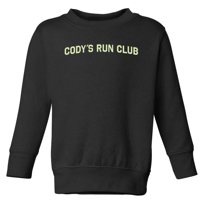 CodyS Run Club Performance Vest Toddler Sweatshirt