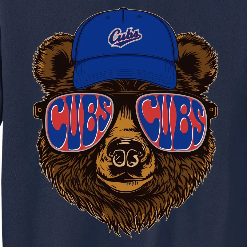 Cool Retro Cubs Bear Tall Sweatshirt