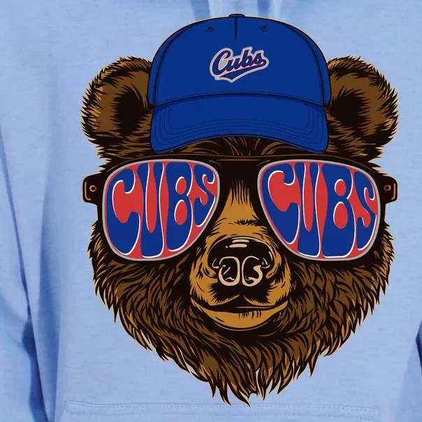 Cool Retro Cubs Bear Unisex Surf Hoodie