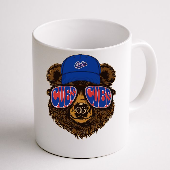 Cool Retro Cubs Bear Front & Back Coffee Mug