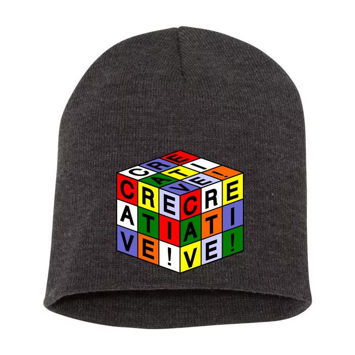 Creative Rubik's Cube Short Acrylic Beanie