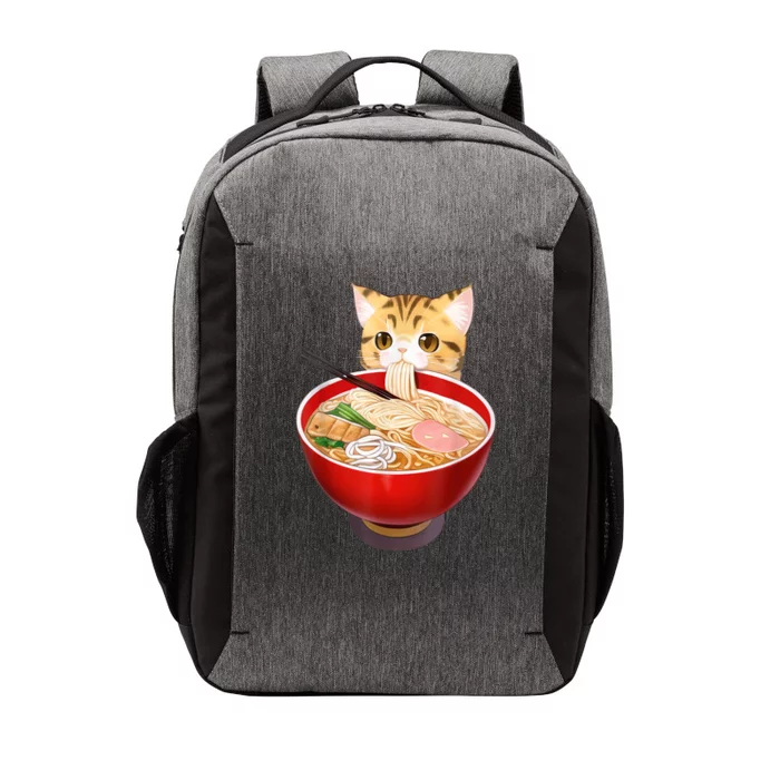 Cute Ramen Cat Kawaii Neko Anime Japanese Noodles Otaku Vector Backpack