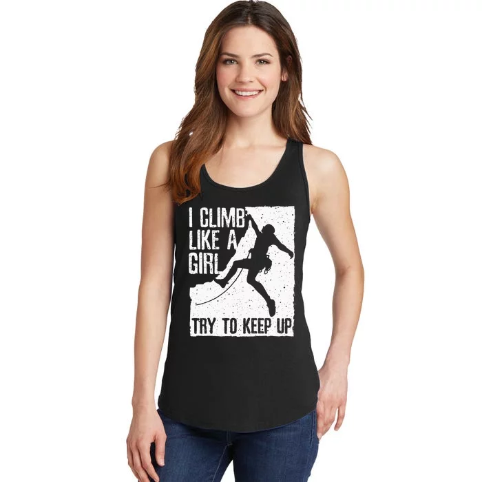 Cool Rock Climbing Design For  Climb Lovers Ladies Essential Tank