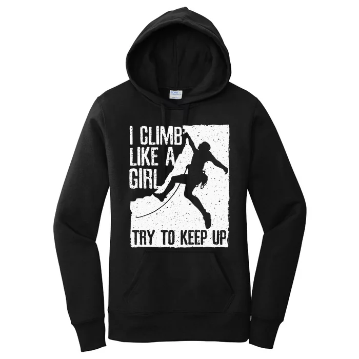 Cool Rock Climbing Design For  Climb Lovers Women's Pullover Hoodie