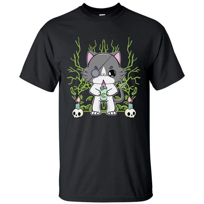 Cute Ragdoll Cat Anime Feline Goth Candle Tall T-Shirt