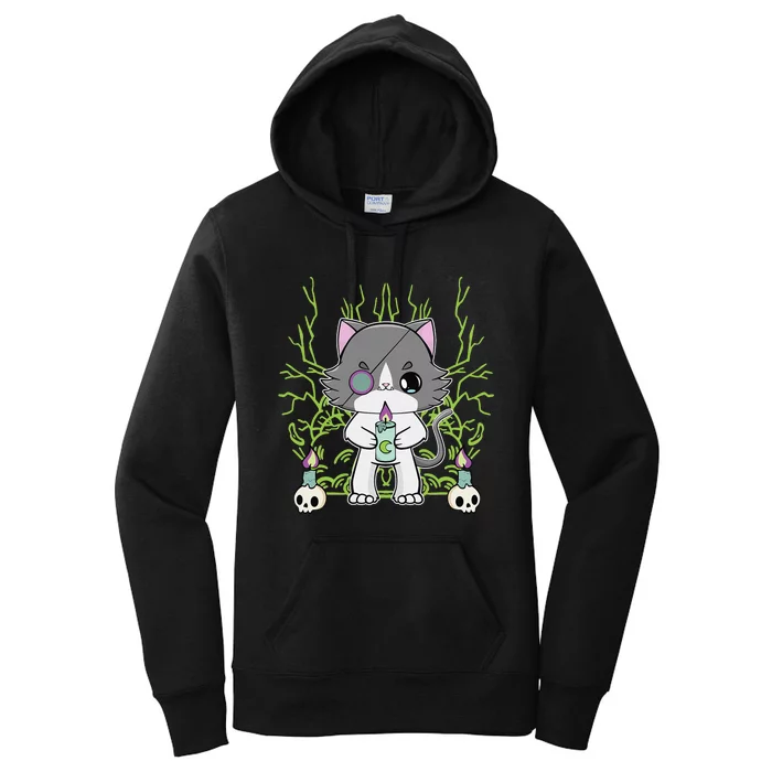 Cute Ragdoll Cat Anime Feline Goth Candle Women's Pullover Hoodie