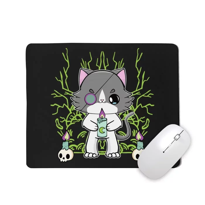 Cute Ragdoll Cat Anime Feline Goth Candle Mousepad