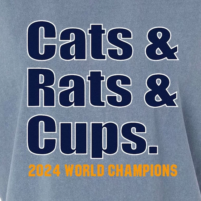 Cats & Rats & Cups Garment-Dyed Women's Muscle Tee