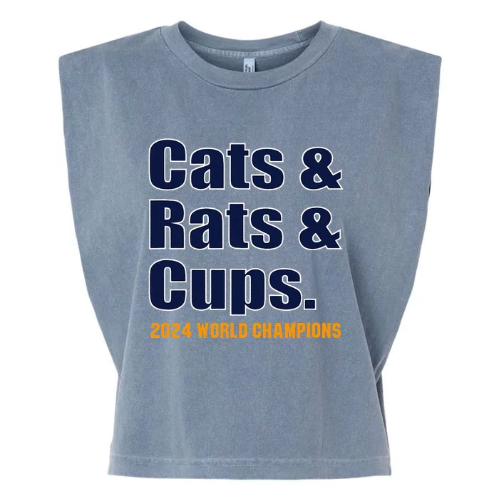 Cats & Rats & Cups Garment-Dyed Women's Muscle Tee