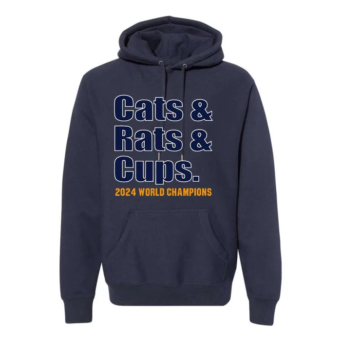 Cats & Rats & Cups Premium Hoodie