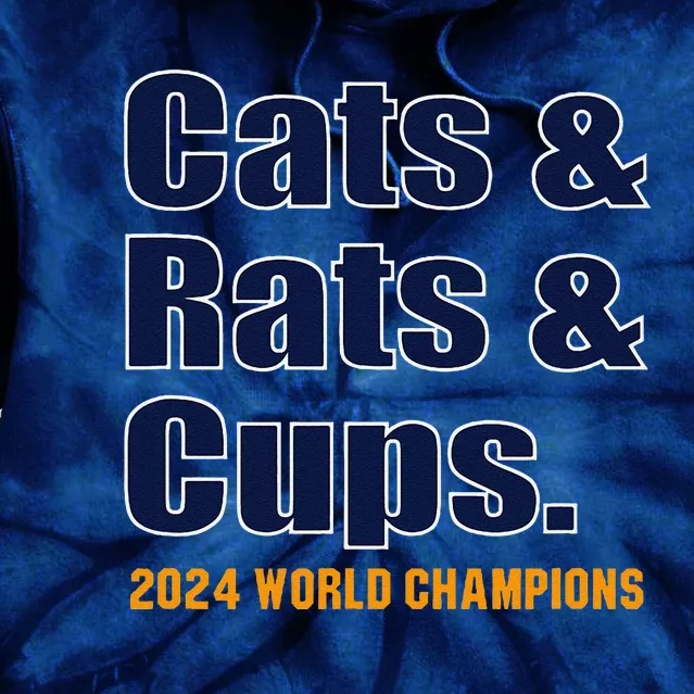 Cats & Rats & Cups Tie Dye Hoodie