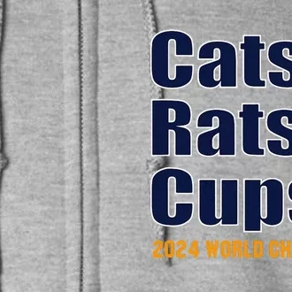 Cats & Rats & Cups Full Zip Hoodie