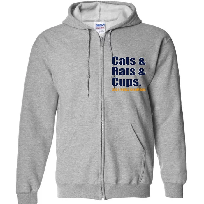 Cats & Rats & Cups Full Zip Hoodie