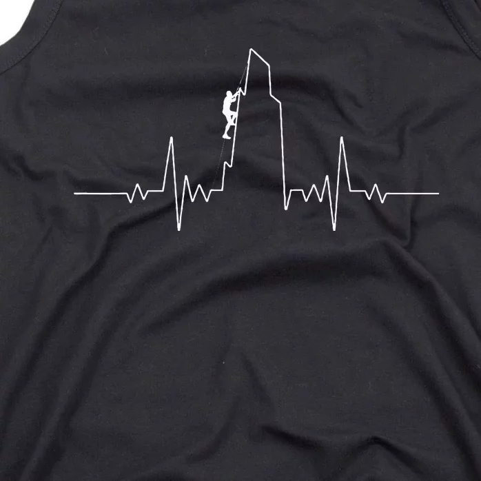 Cool Rock Climbing For Men Women Mountain Rock Climbers EKG Tank Top