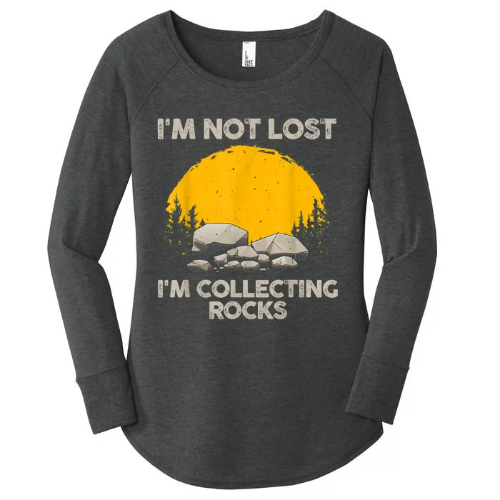 Cool Rock Collecting For Men Women Geologist Rock Hounds Women's Perfect Tri Tunic Long Sleeve Shirt