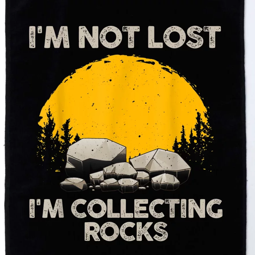 Cool Rock Collecting For Men Women Geologist Rock Hounds Platinum Collection Golf Towel