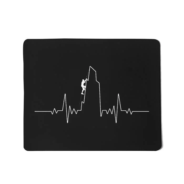 Cool Rock Climbing For Men Women Mountain Rock Climbers EKG Mousepad