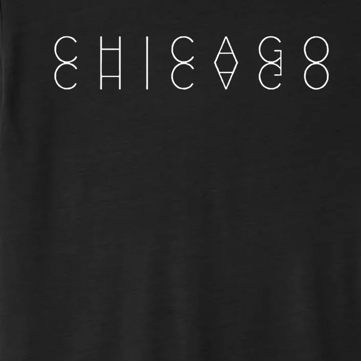 Chicago Reflections Chicagoan Word Art Souvenir ChromaSoft Performance T-Shirt