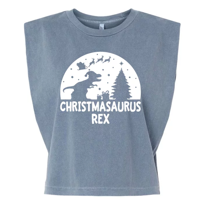 Christmasaurus Rex Garment-Dyed Women's Muscle Tee