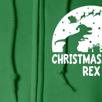 Christmasaurus Rex Full Zip Hoodie