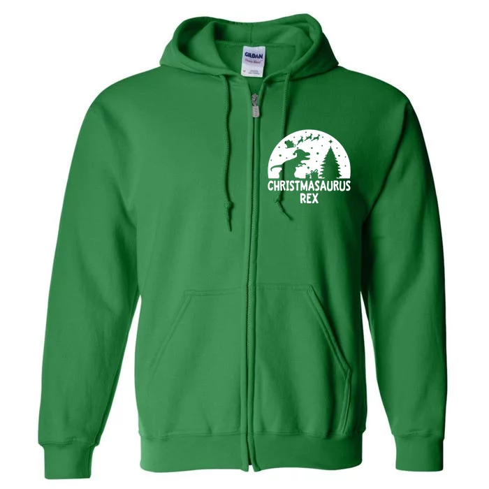 Christmasaurus Rex Full Zip Hoodie