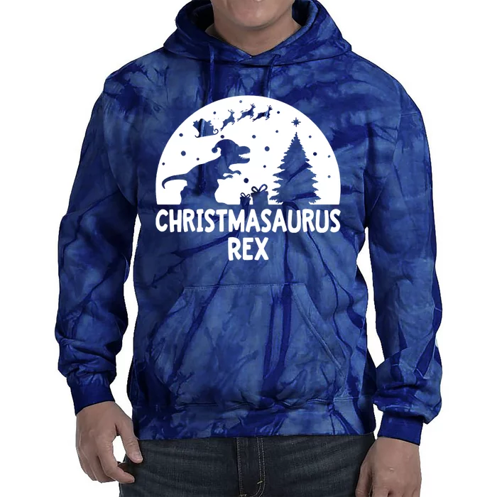 Christmasaurus Rex Tie Dye Hoodie