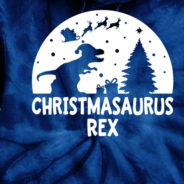 Christmasaurus Rex Tie Dye Hoodie